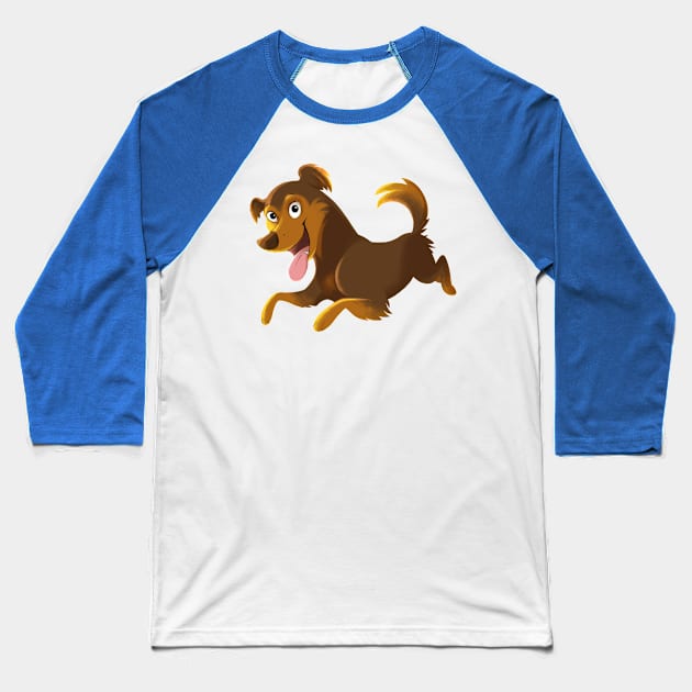 Happy dog Baseball T-Shirt by mariamar